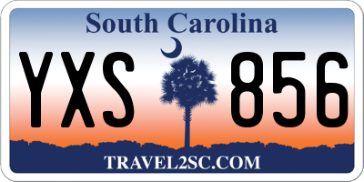 SC license plate YXS856