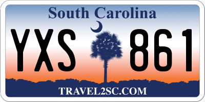 SC license plate YXS861
