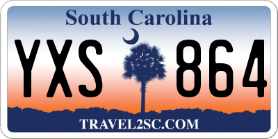 SC license plate YXS864