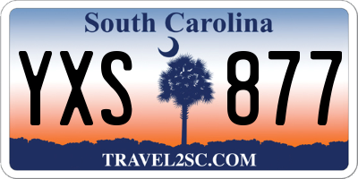 SC license plate YXS877