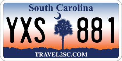 SC license plate YXS881