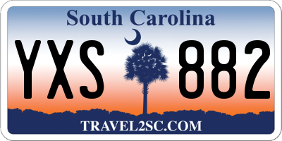 SC license plate YXS882