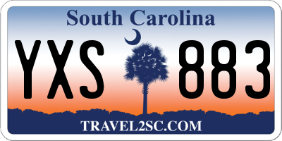 SC license plate YXS883