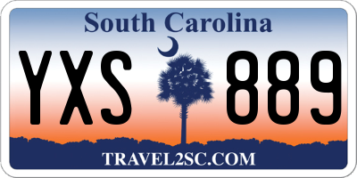 SC license plate YXS889