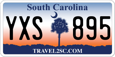 SC license plate YXS895
