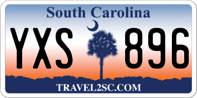 SC license plate YXS896