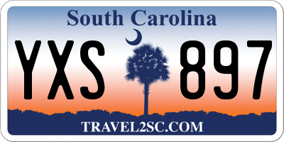 SC license plate YXS897