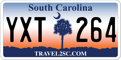 SC license plate YXT264