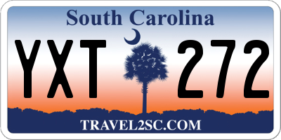 SC license plate YXT272