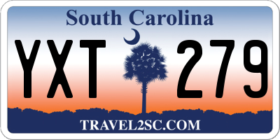SC license plate YXT279