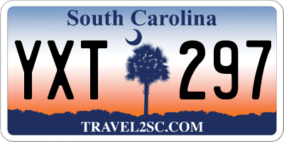 SC license plate YXT297