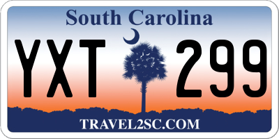 SC license plate YXT299