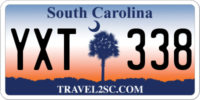SC license plate YXT338
