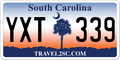 SC license plate YXT339