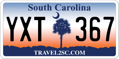SC license plate YXT367