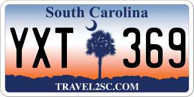 SC license plate YXT369