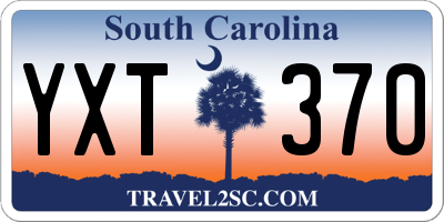 SC license plate YXT370