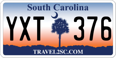 SC license plate YXT376