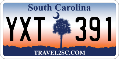 SC license plate YXT391
