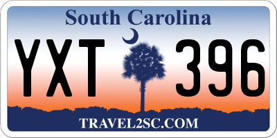 SC license plate YXT396