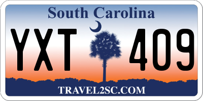 SC license plate YXT409