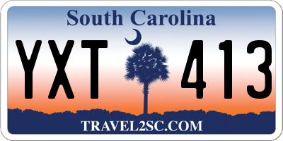 SC license plate YXT413