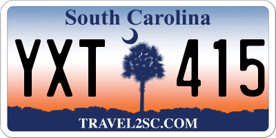 SC license plate YXT415