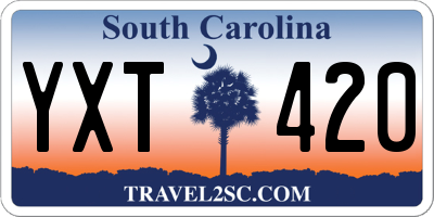 SC license plate YXT420