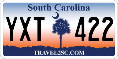 SC license plate YXT422