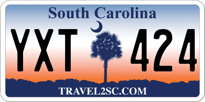 SC license plate YXT424