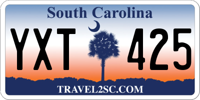 SC license plate YXT425