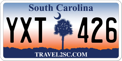 SC license plate YXT426