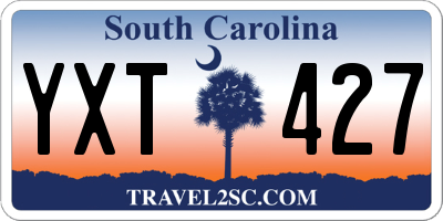 SC license plate YXT427