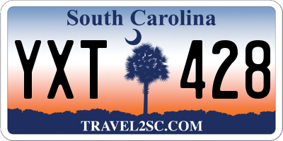 SC license plate YXT428