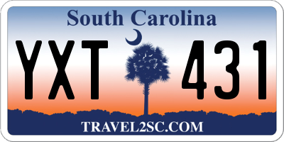 SC license plate YXT431