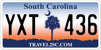 SC license plate YXT436
