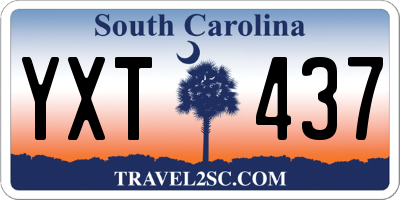 SC license plate YXT437