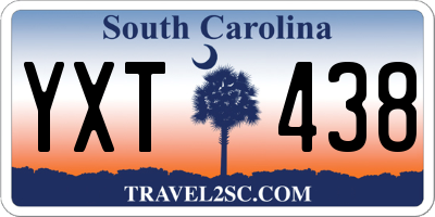 SC license plate YXT438