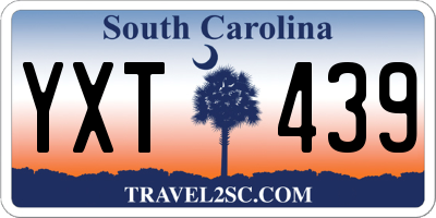 SC license plate YXT439