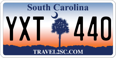 SC license plate YXT440