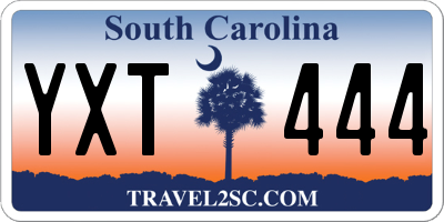 SC license plate YXT444