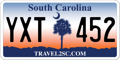 SC license plate YXT452