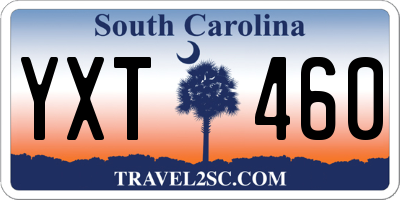 SC license plate YXT460