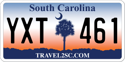 SC license plate YXT461