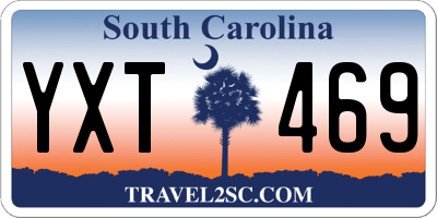 SC license plate YXT469