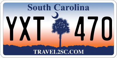 SC license plate YXT470