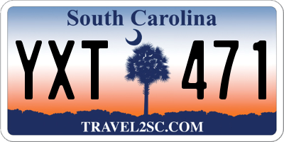 SC license plate YXT471