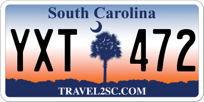 SC license plate YXT472