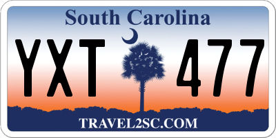 SC license plate YXT477