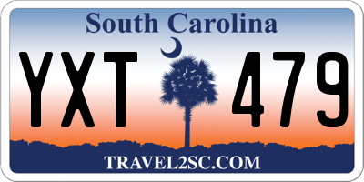 SC license plate YXT479